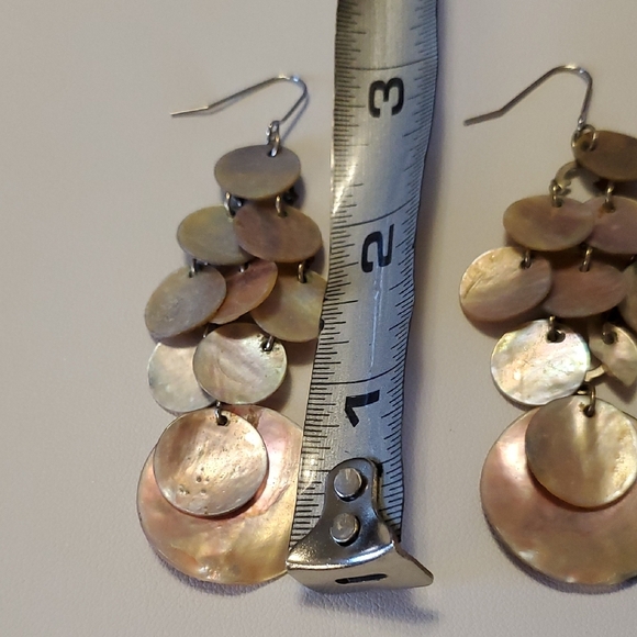 Dangle Shell Earrings - Picture 2 of 2